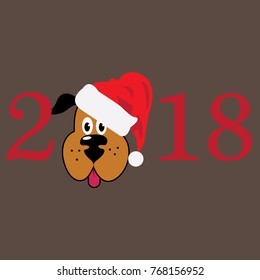 New year 2018 - vector illustrator