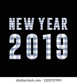 new year 2019 background template square pattern, minimalist , vector eps