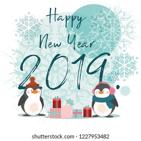 New Year 2019 card