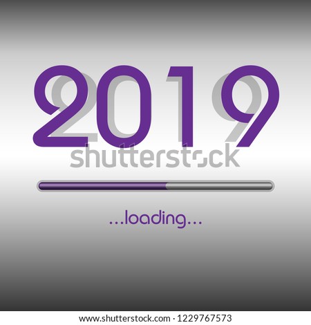 New Year 2019 Coming New Year Stock Vector Royalty Free 1229767573