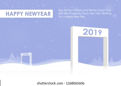New Year 2019 Illustration