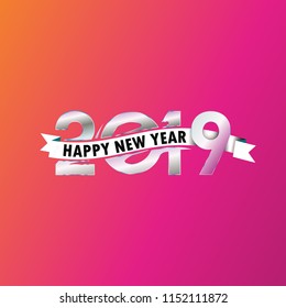 New Year 2019 Vector