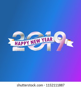 New Year 2019 Vector