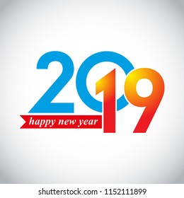 New Year 2019 Vector