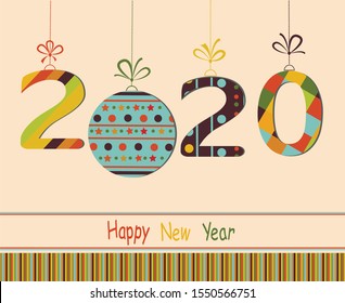 New Year 2020 background. Vector