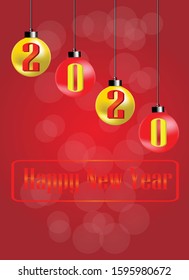 New year 2020 celebration vector 