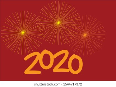 new year 2020 template for background