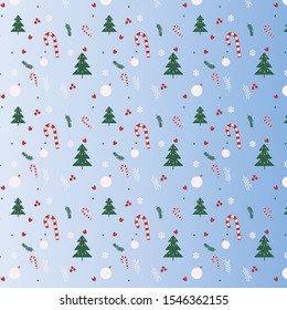 New year 2020. Template on gradient blue background.  Christmas. Chinese new year