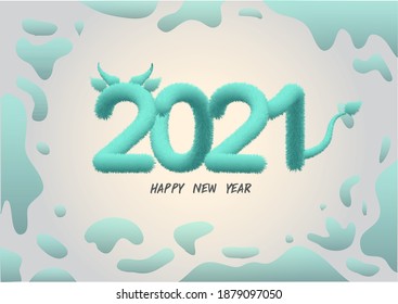 ilustración vectorial de fondo de texto de año nuevo 2020.
