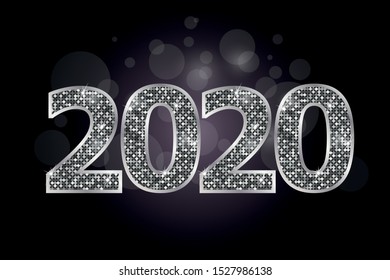 New year 2020 text symbol icon
