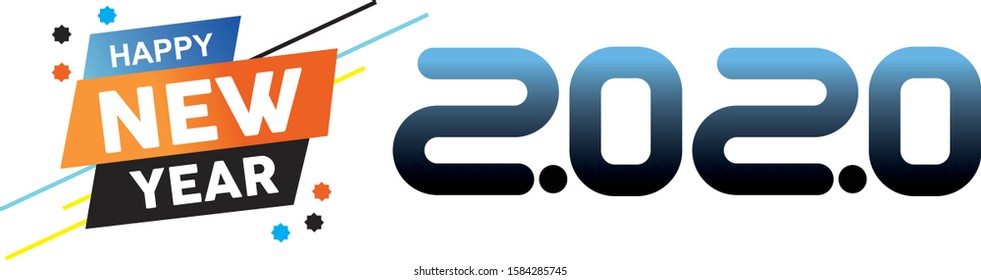  New Year, 2020 , vector art, greetings and invitations, christmas themed congratulations and cards.
