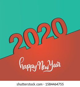 New Year 2020 - Vector Illustration