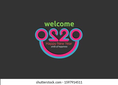 new year 2020 vector. new years greetings background. 2020 letter logo. new year template. new year quotes