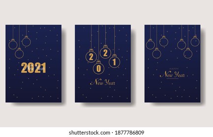 New Year 2021 Cards Template