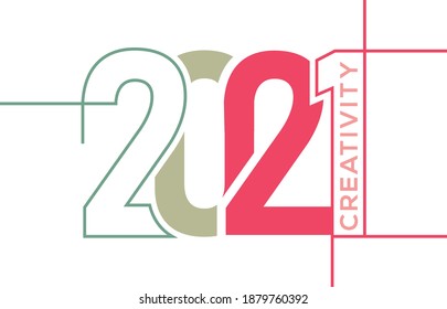 Nuevo año 2021, creatividad 2021

