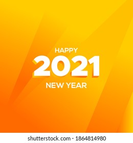 Ilustración de la plantilla de diseño de Año Nuevo 2021