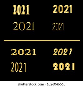 new year 2021 golden models