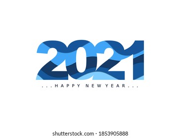 new year 2021 greeting background design