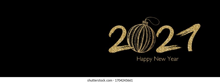 New Year 2021. Hand drawn illustration.