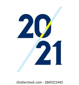 New Year 2021. Happy new year 2021 vector.