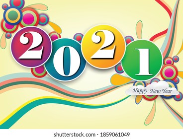Nueva barra de carga del año 2021, Vector. Transferencia Descarga hasta 2021 año. Datos digitales, tecnología científica. Arte vectorial digital y concepto de año nuevo 2021.