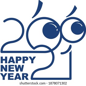 New Year 2021 Logo - Emotion Theme
