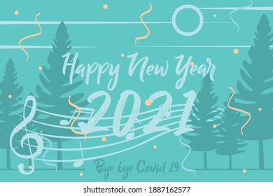 New year 2021 tosca theme color with not music 