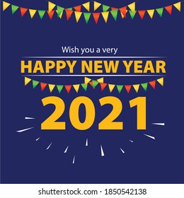 nuevo año 2021   -    vector