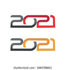 new year 2021 vector template