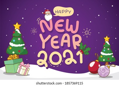 New Year 2021,Background New Year 2021,New year cute cartoon,2021 