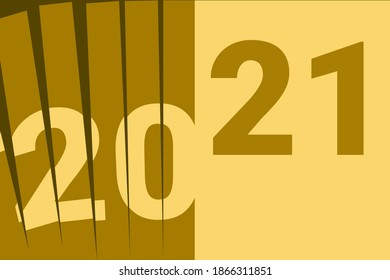 New Year 2021Vector. Goodbye 2020. Welcome 2021