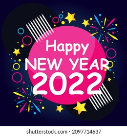 diseño de antecedentes de año nuevo 2022