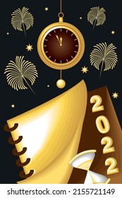 new year 2022 calendar season party