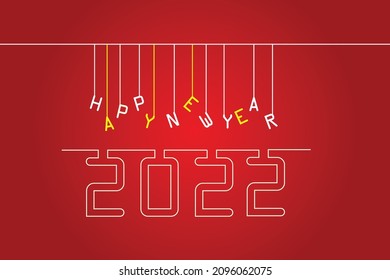 New Year 2022 Creative Design Concept