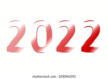 New Year 2022 gradually appears