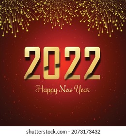 New year 2022 holiday celebration card background