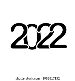 New Year 2022. Icon 2022. Vector graphics