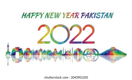New year 2022 Prism Effect
