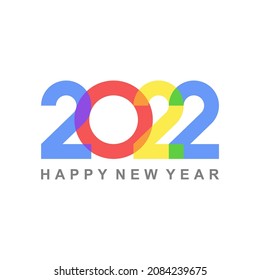 new year 2022 simple logo