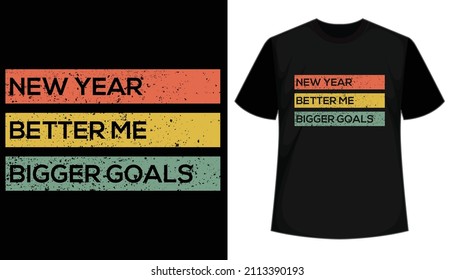 New year 2022 t-shirt design template vector and typography. Ready for t-shirt, mug, gift and other printings. 