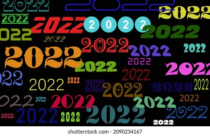 Neues Jahr 2022 zweiundzwanzig
