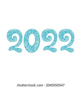 New year 2022. Vector illustration