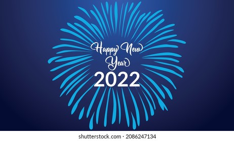 New year 2022. vector illustration of happy new year free vector