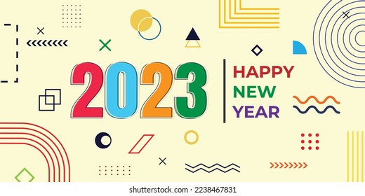 nuevo año 2023 fondo abstracto.