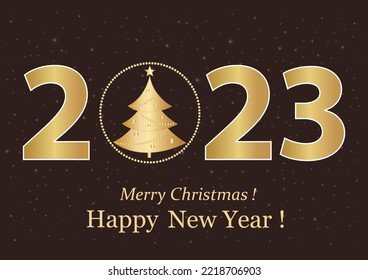 New Year 2023 background for the winter holidays