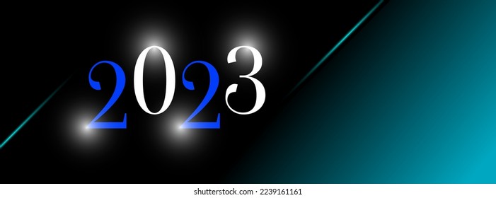 New year 2023 card template