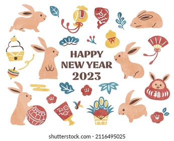 new year 2023 year of the rabbit