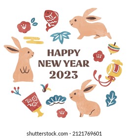new year 2023 year of the rabbit