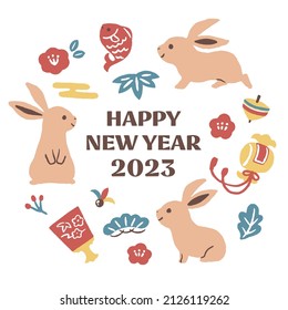 new year 2023 year of the rabbit