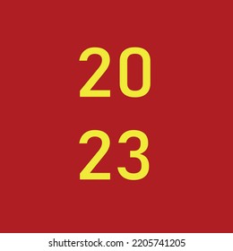 NEW YEAR 2023 RED BACKGROUND